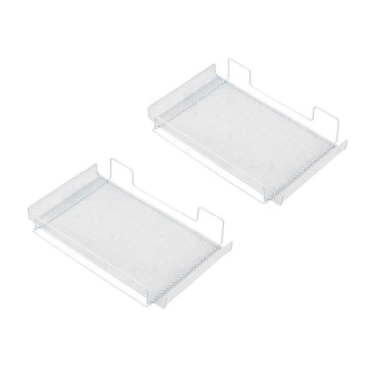 Router Rack Bracket Wall-Mounted Punch-Free TV Set-Top Box Storage Rack Desktop Japanese Style White