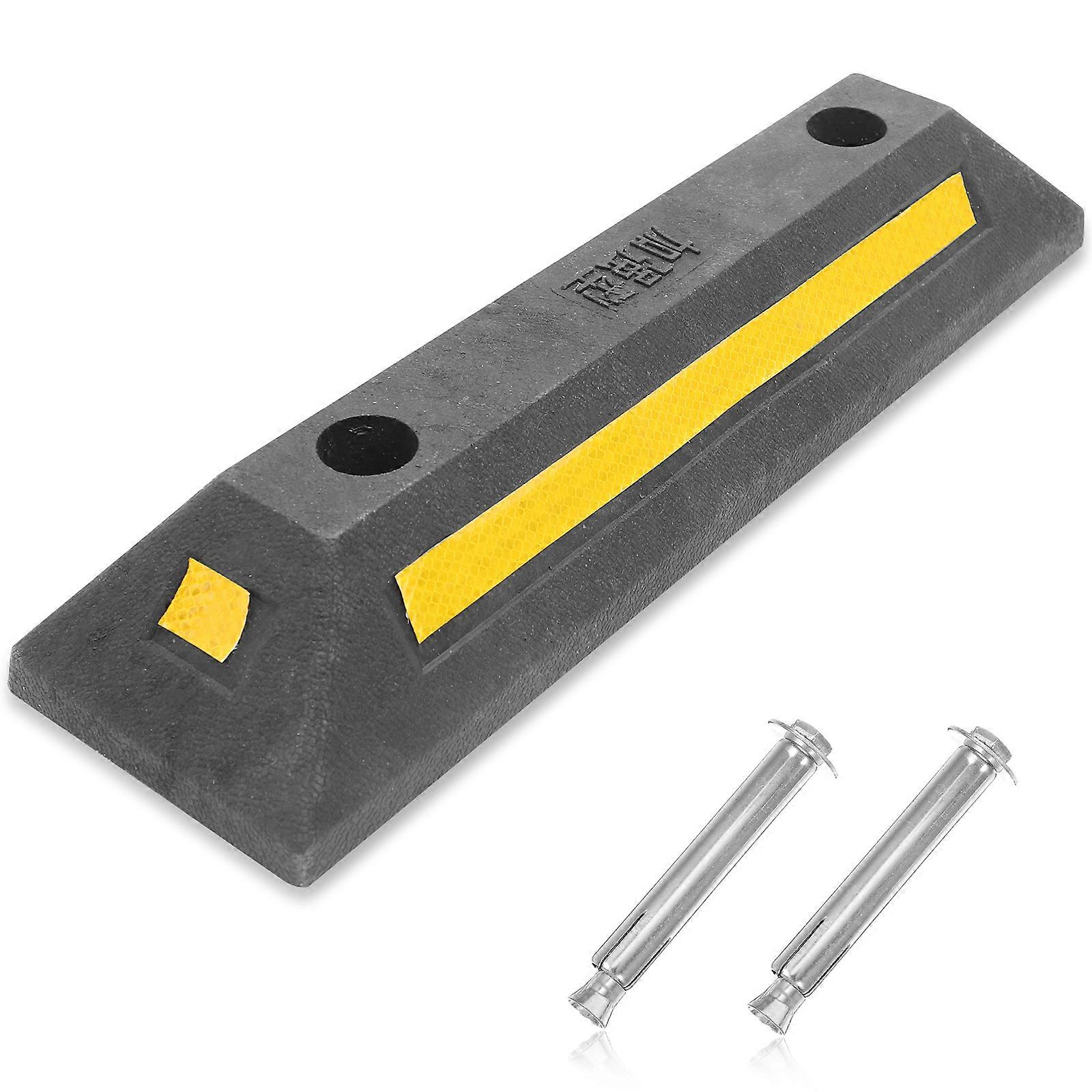Parking Stopper For Garage Rubber Reinforced Garage Parking Aid Wheel Stopper