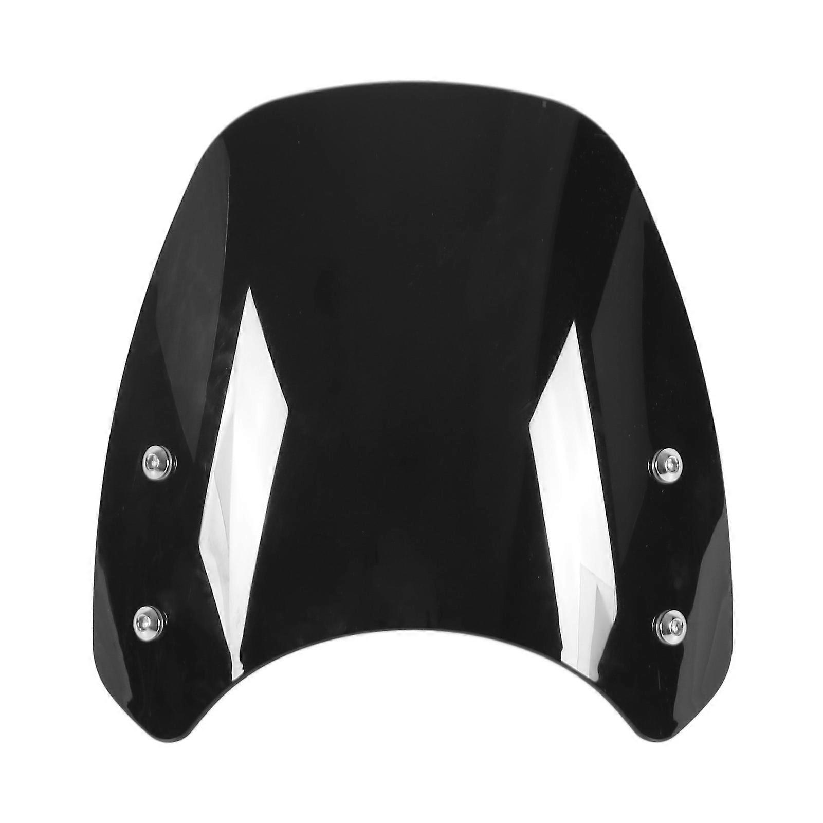 Motorcycle Windshield Wind Deflector Protective Replacement for CB650R 2019 2020 2021Black