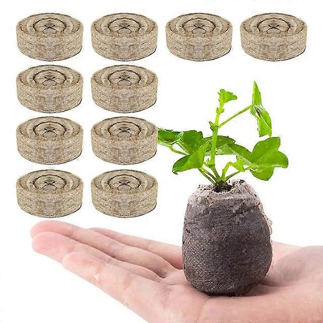 10/20/50Pcs 30mm Seed Starter Peat Pellets Pods for Seedlings- Compressed Seed Starting Pellets Seed Starter Pods Plugs Soil Peat Pods for Starting Se