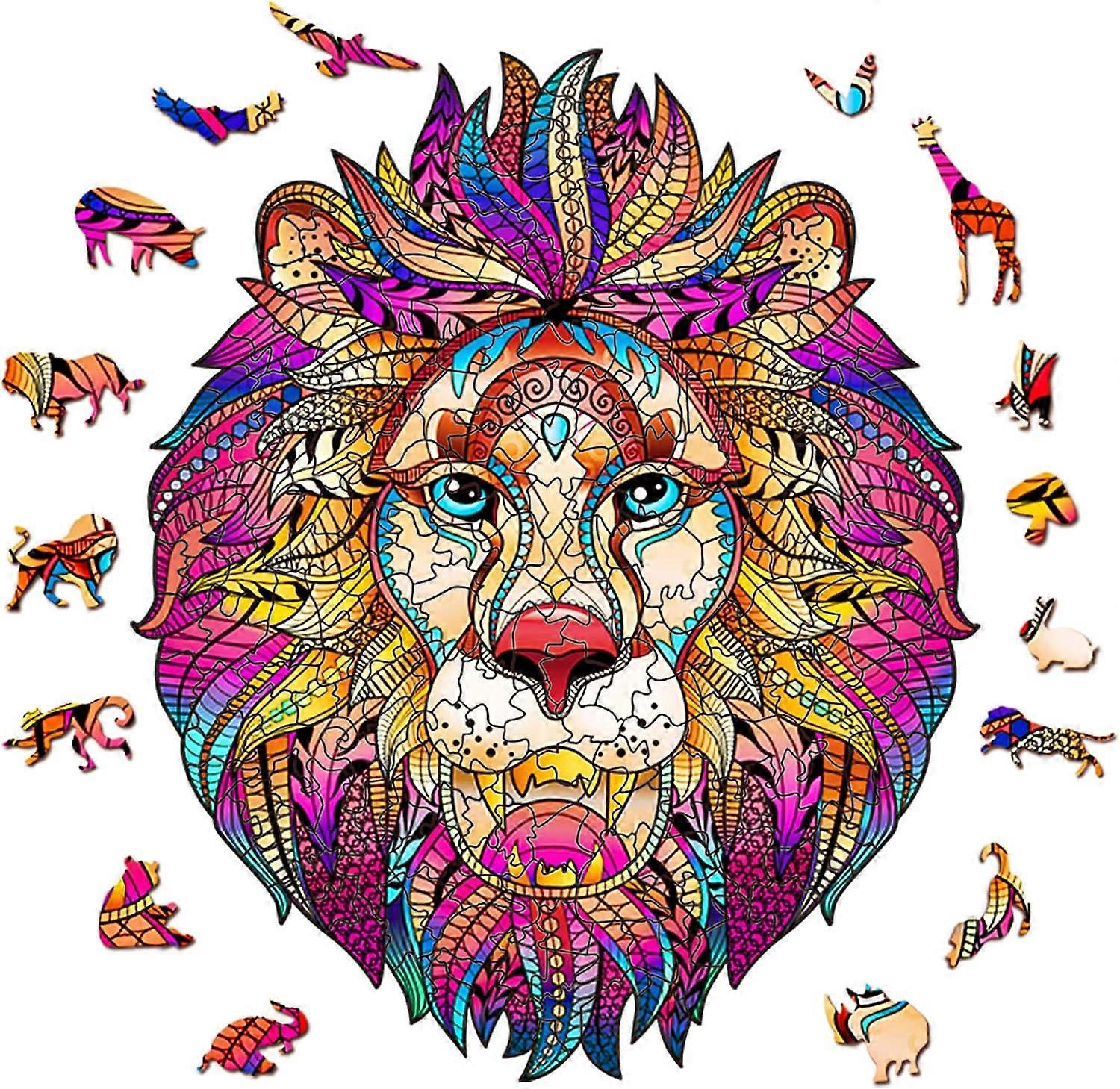 109 PCS 3D Colorful Lion Puzzle