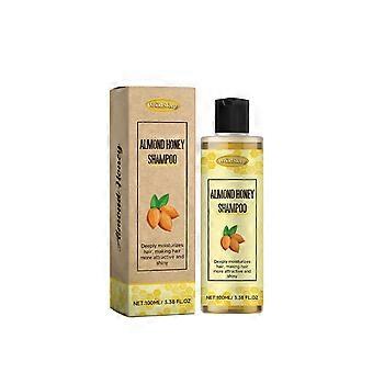 hyvä Almond Honey Shampoo ravitsee ja hoitaa hiuksia jättäen ne pehmeiksi, kiiltäviksi ja täyteläisiksi