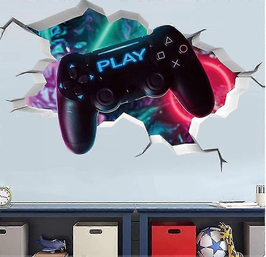 3D ألعاب الجدار ملصقات 32 * 50cm، لاعب الجدار ملصق الديكور، صبي غرفة نوم الجدار ملصقا، غرفة المعيشة الحديثة الديكور الجدار ملصقات، صبي مهجع الجدار المنقولة جنسيا