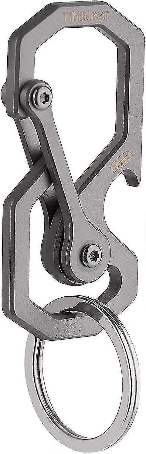 Titanium Key Chain, Multifunctional Carabiner Keychain