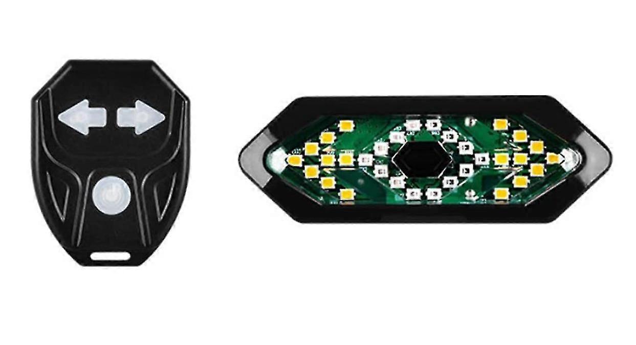 Bike Turn Light With Wireless Remote Control Led Bicycle Rear Light Taillight With Turning Signal For Cycling(Black)