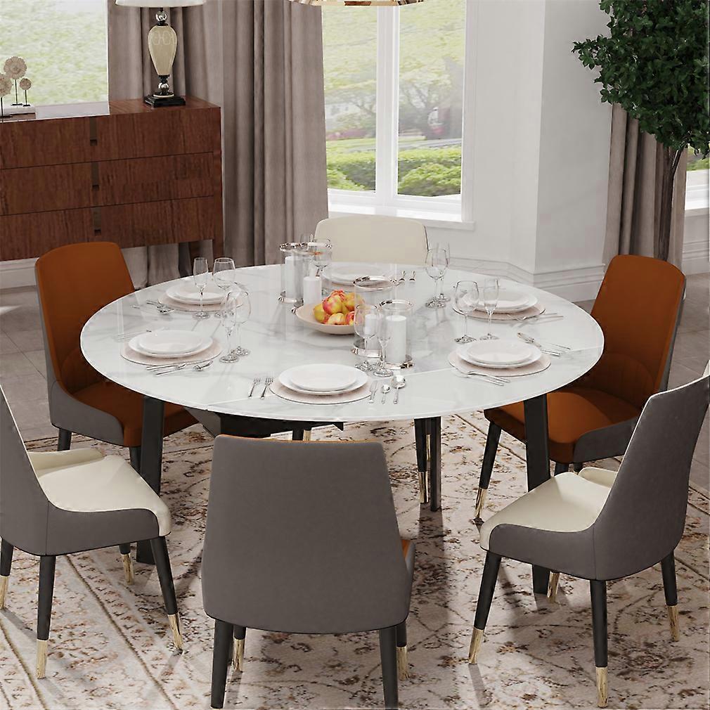 6-Styles High End Marble Kitchen Dining Table Extendable Wedding Table Banquet