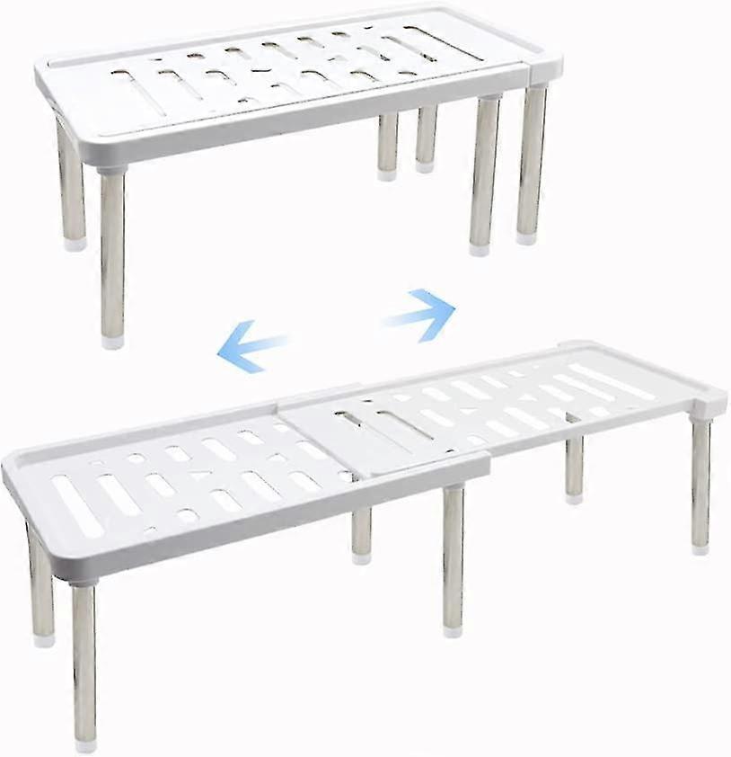 Expandable Cabinet Organizer Shelf For Kitchen Organizer (white)c p
