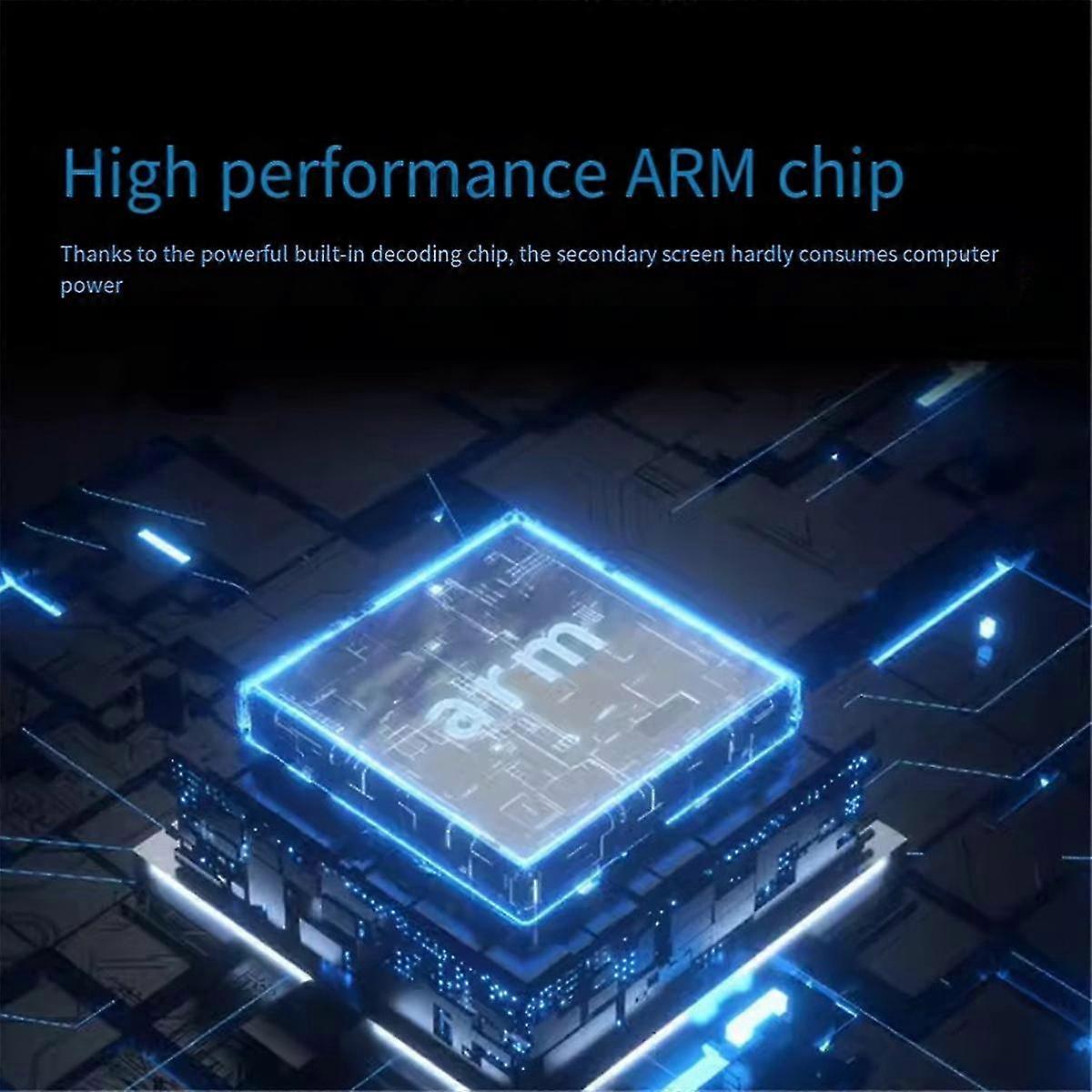 Kit de tela secundária Ips Type-c de 5 polegadas Computador Monitor LCD Display USB Dynamic Display Suporte Vertical Livremente Aida64