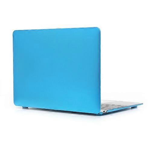 Metal Texture Series Hard Shell Plastic Protective Case for Macbook 12inch(Blue)
