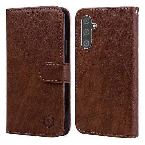 For Samsung Galaxy A24 4G / A25 5G Skin Feeling Oil Leather Texture PU + TPU Mobile Phone Case