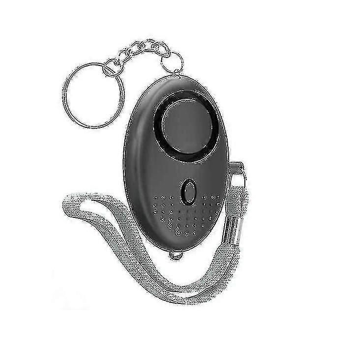 135db Emergency Security Alarm Keychain With Led Lightblack