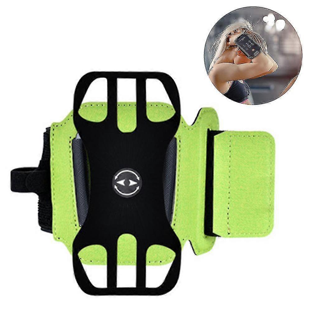 Mobile Phone Wristband, 360rotatable Mobile Phone Holder-green-