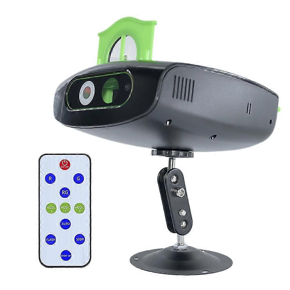 Dj Party Light Disco Projector Replaceable Pattern Card Voice Control Led Strobe Light With Remote Control Party Ktv