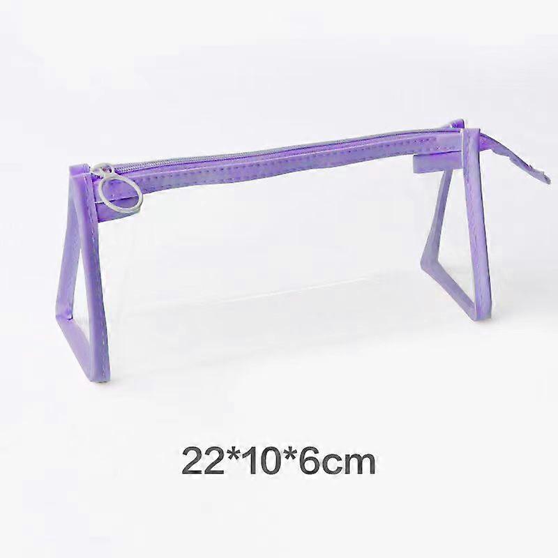 Clear Pencil Case See Through Pencil Case (Pink)