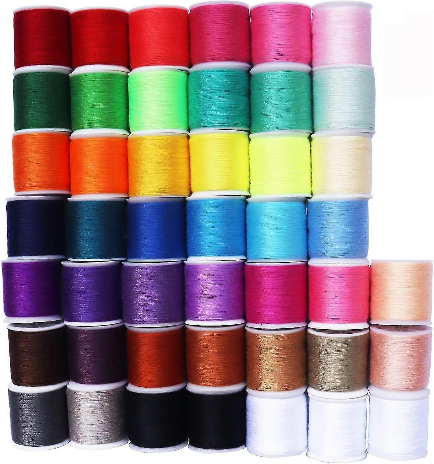 45 Spools Sewing Thread Kits Polyester For Hand & Machine Sewing Total 4500yards