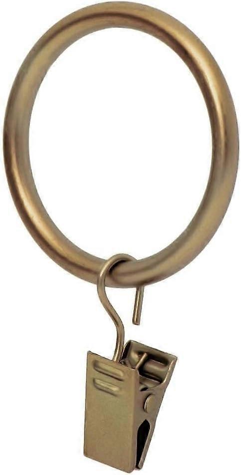 Curtain Clips - Curtain Panel Clips 1.7", Set of 10 - Warm Gold