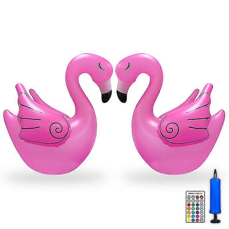 Floating Pool Light, Flamingo Solar Pool Light With Remote Control Inflatable Waterproof