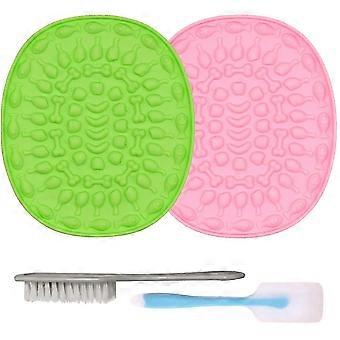 2 Pack Dog Lick Matts met een siliconen spreader, slow feeder likpads voor huisdier