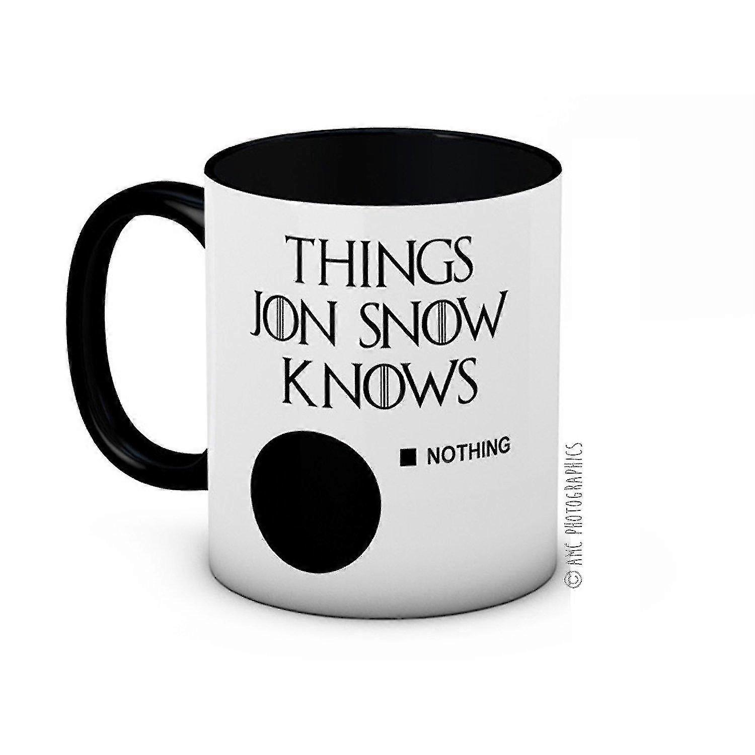 Things Jon Snow Knows (nothing) - Funny High Quality Or Tea Mug