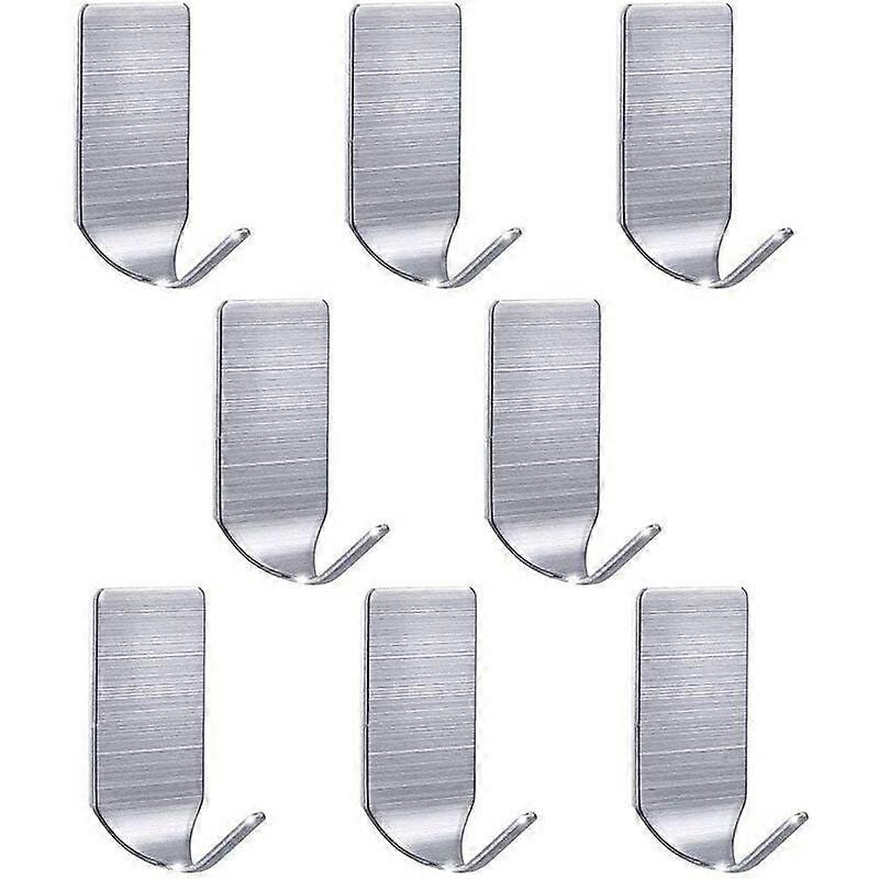 8 hooks slender hook sticky hook towel hook clothes hook single hook stainless steel hook rectangle