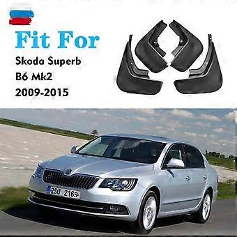 Excellent 4PCS FRONT REAR FOR SKODA SUPERB MK2 B6 MK3 B8 MUDGUARD FENDERS MUD FLAP GUARD MUDGUARDS SPLASH FENDER CAR ACCESSORIES STYLINE