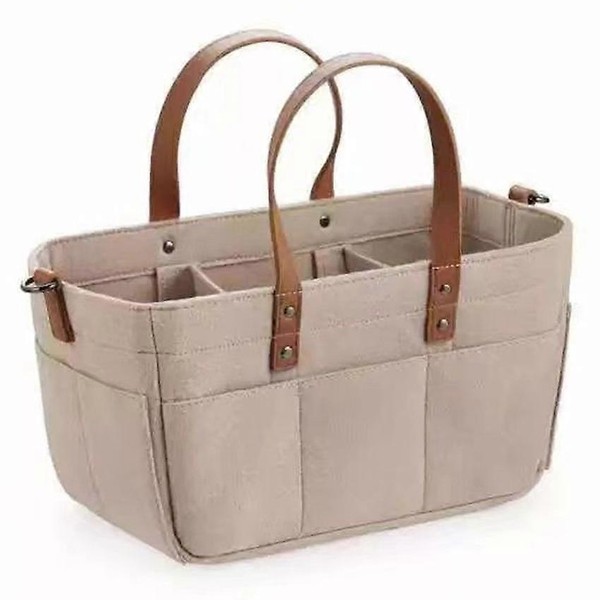 Baby Felt Nursery Organizer Basket Infant Diaper Bag with Handle