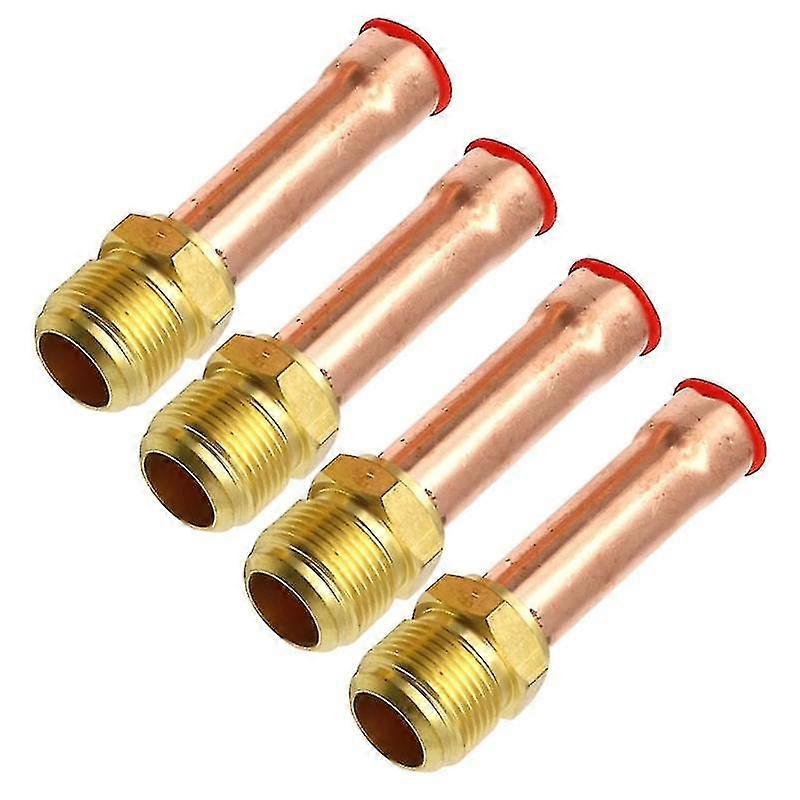 4 قطع من أنابيب النحاس لمكيف الهواء، مقاس 1/4 بوصة، 3/8 بوصة، 1/2 بوصة، 3/4 بوصة