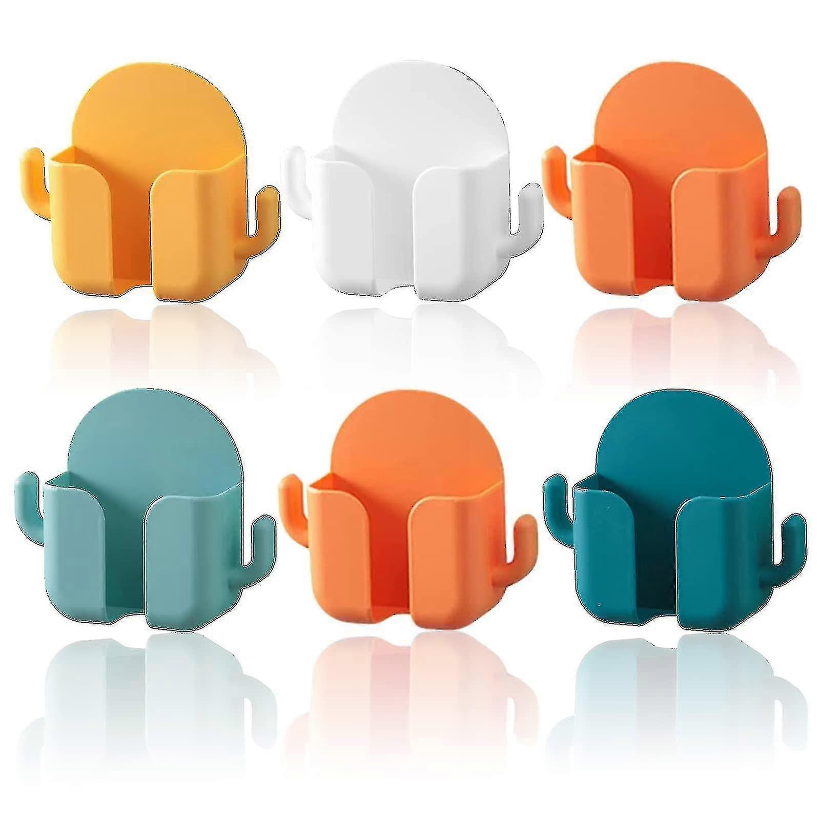 Wall-mounted Storage Box, 6pcs Self-adhesive Remote Control Storage Box