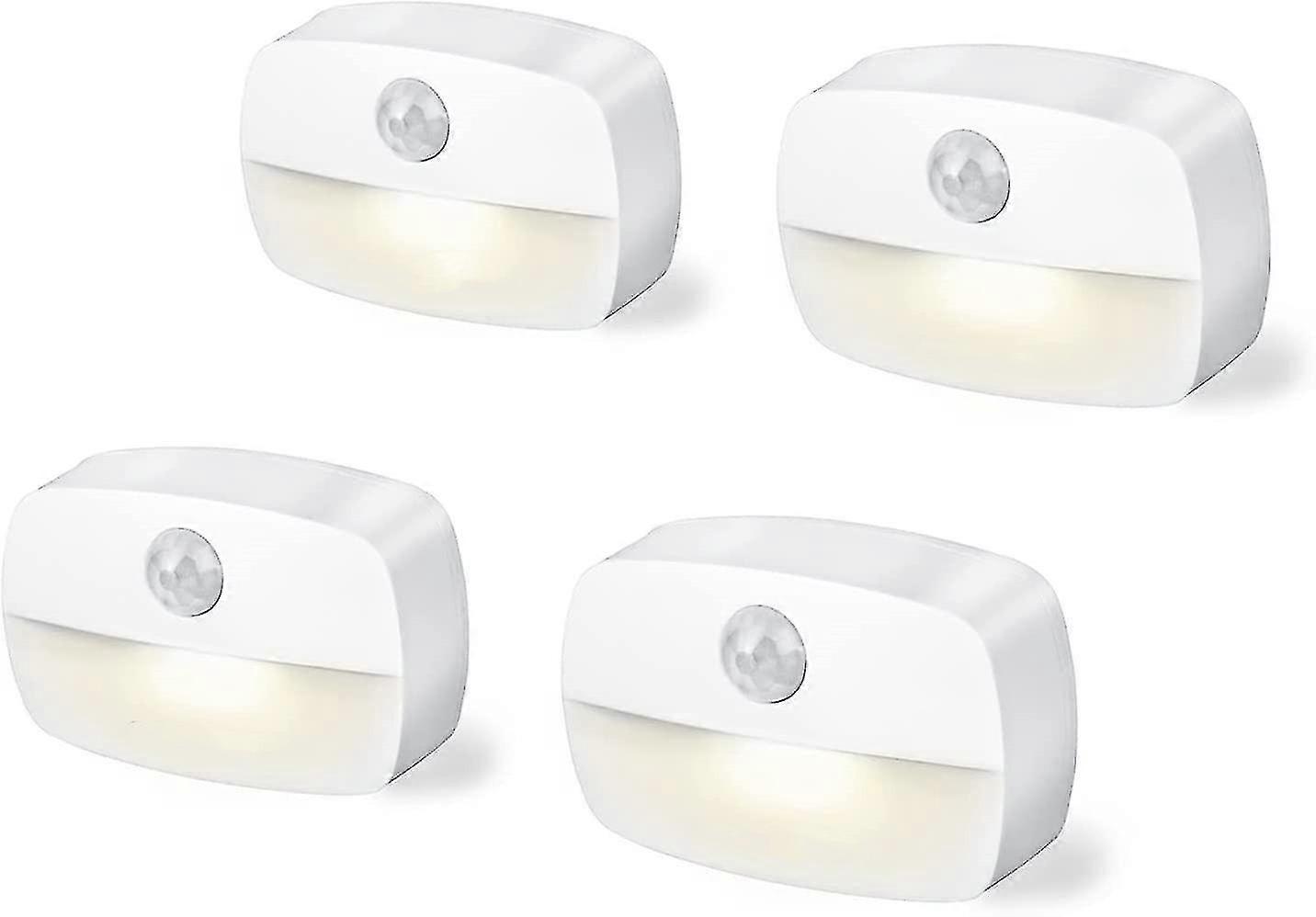 Veilleuse LED avec détecteur de mouvement, lumières à piles blanc chaud, éclairage de placard avec