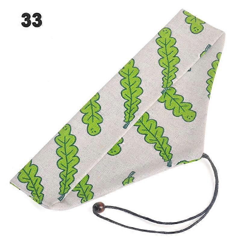 Japanese Vintage Print Tableware Bag Portable Cotton Linen Chopstick Spoon Knife Forks Storage Bag Cutlery Pouch