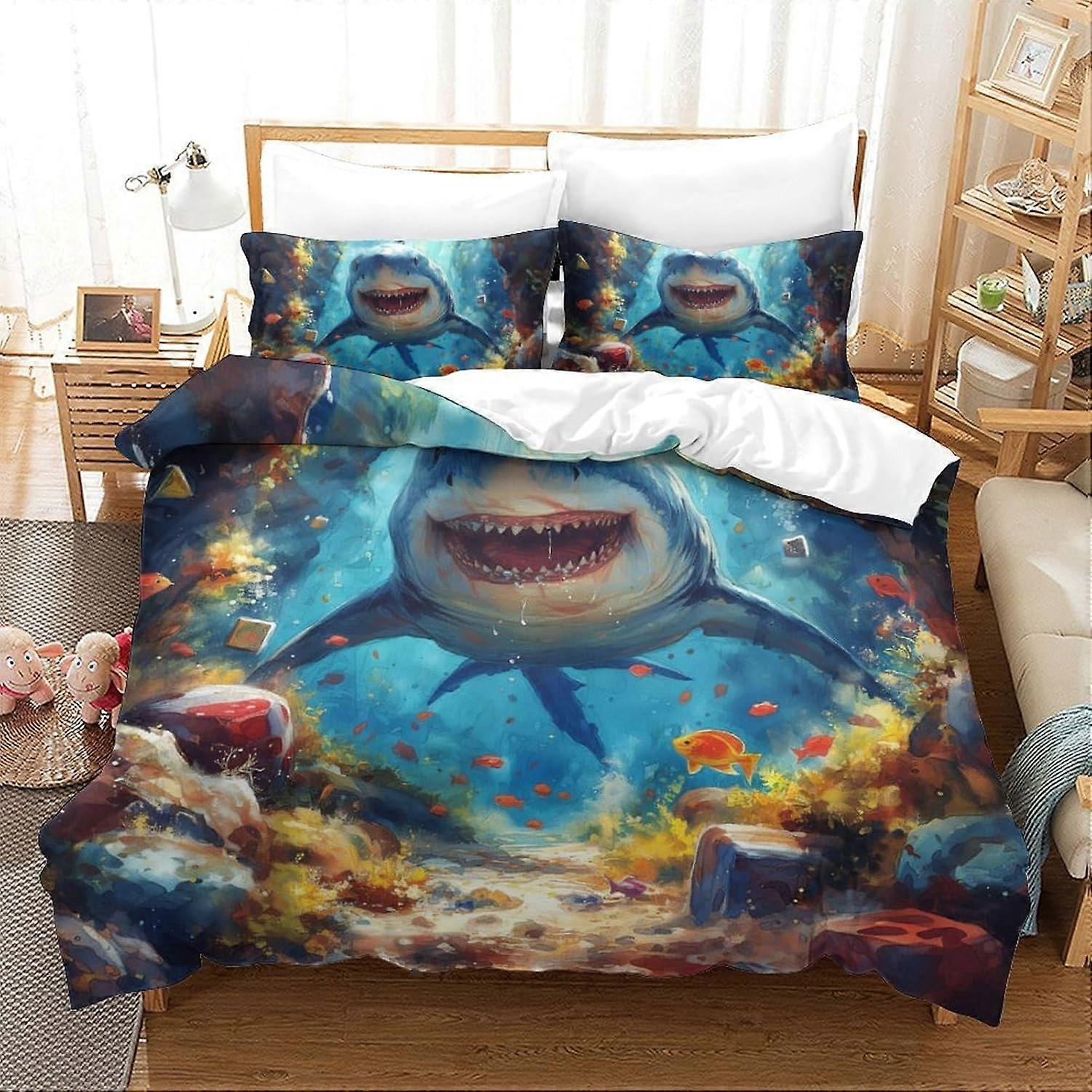 Harley Davidson 3D Bettwäsche Set für Jungen Mädchen Bettbezug Sets Jungen und Mädchen Bettbezug Soft Bettdecken Set, Reißverschluss mit Kissenbezug (135 * 200 CM)