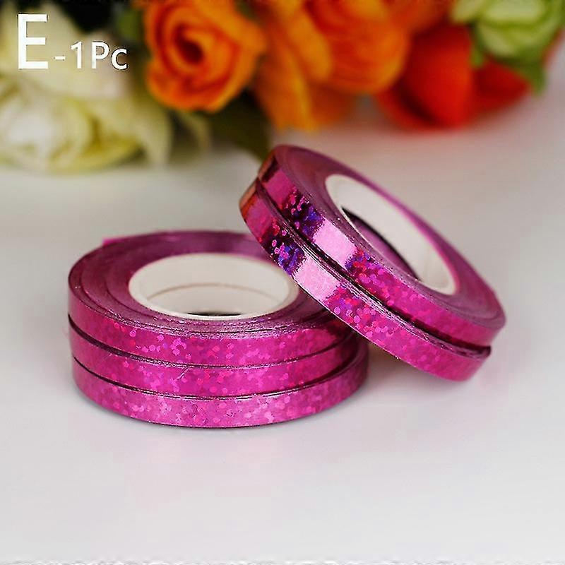 5mmx10m احباط الليزر الشباك الشريط لعيد ميلاد حفل زفاف حفل لوازم حزب الساتان