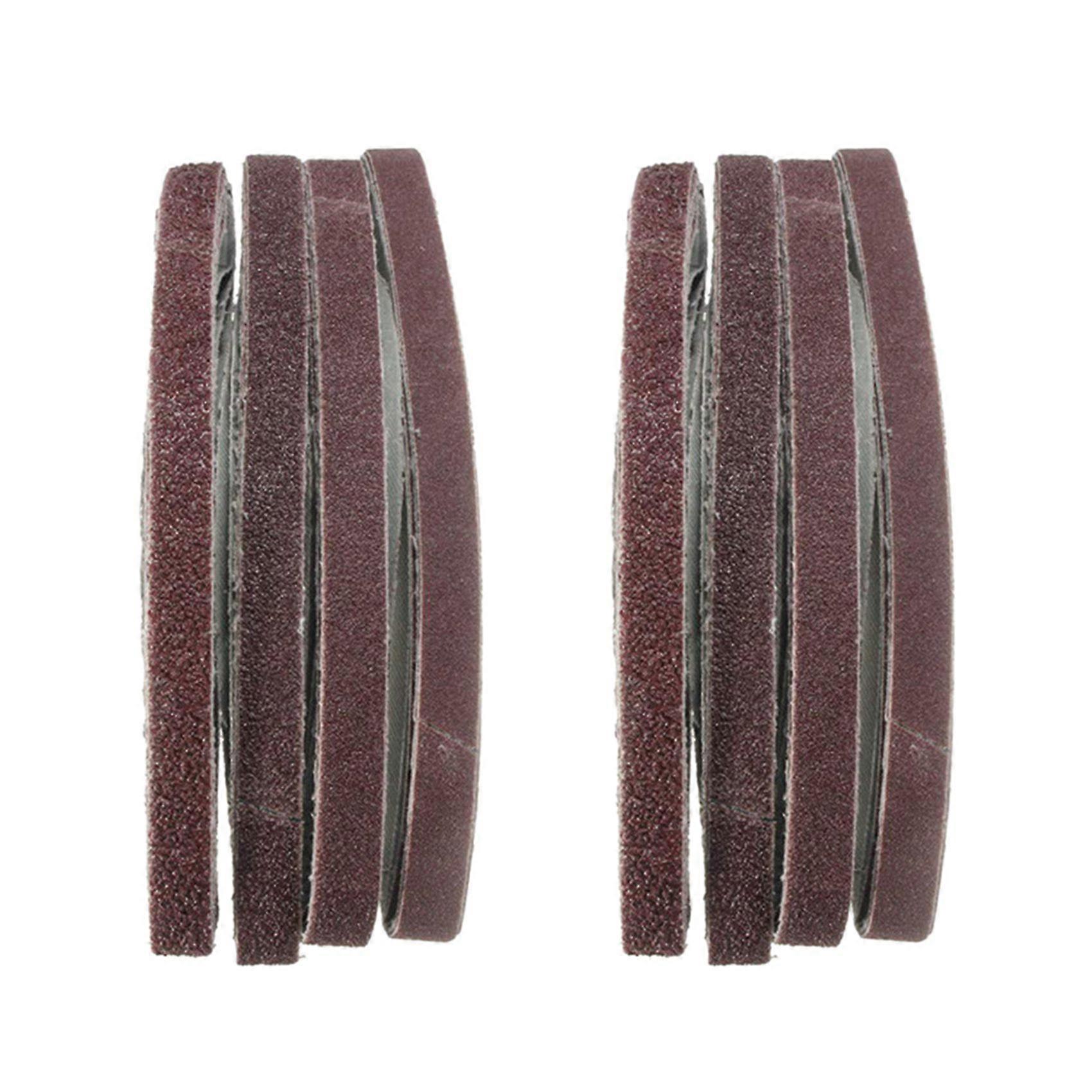 40Pcs 13X457mm Zirconia Abrasive Sanding Belts 40/60/80/120 Grit