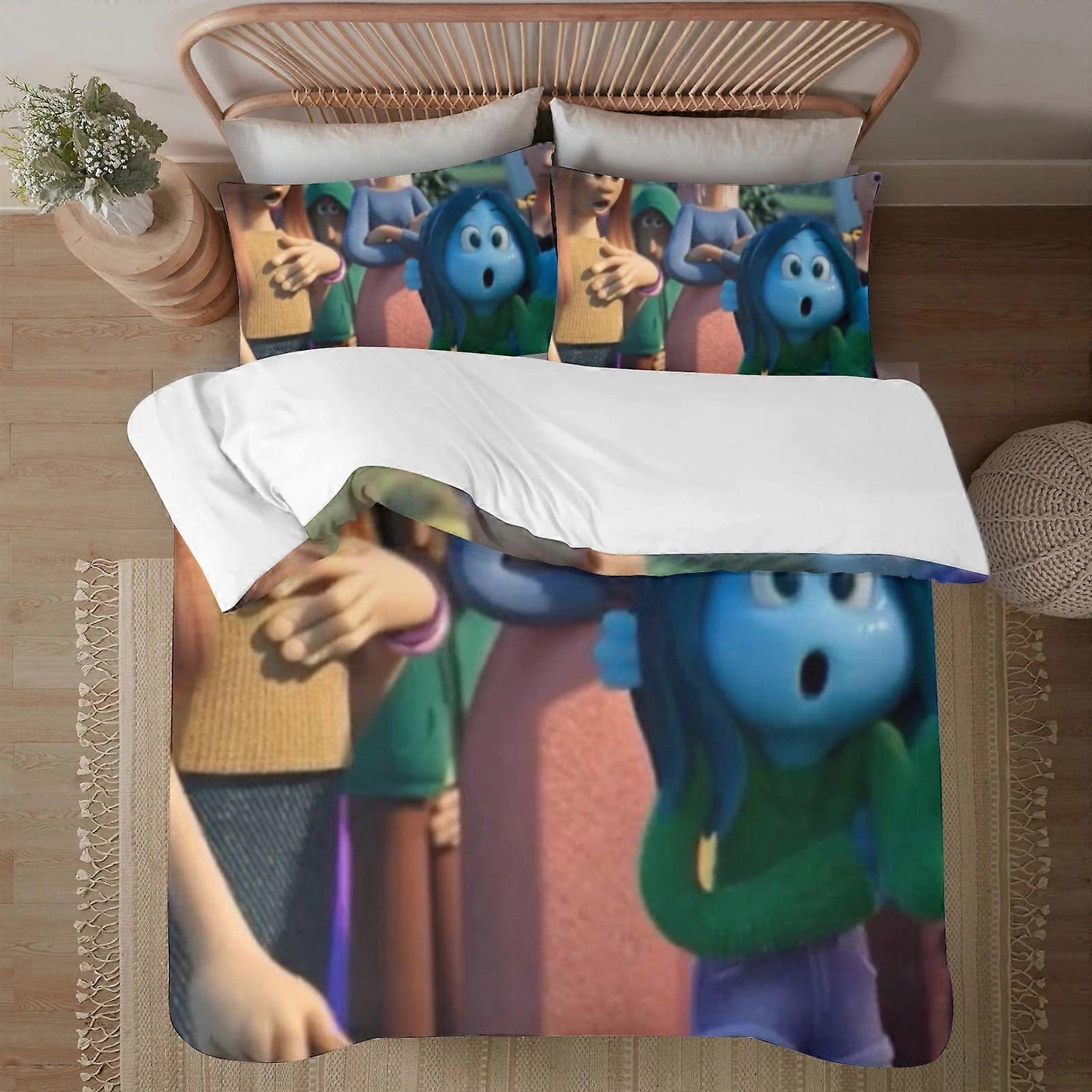 Bedding set BM246 Ruby Gillman Teenage Kraken Soft 3D Printed Duvet Cover Bedding Set Includes 2 Pillowcases and 1 Cover Machine Washable ZW246