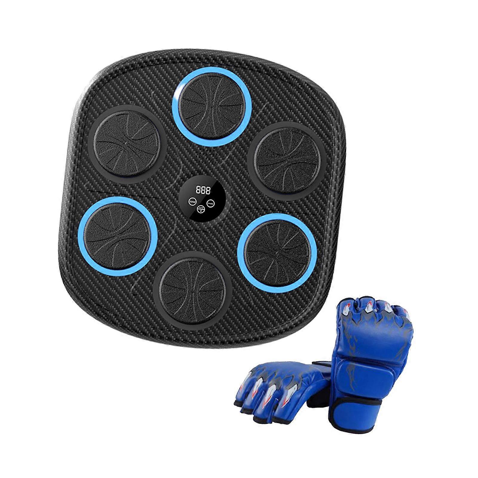 Electronic Boxing Machine Music Boxing Wall Target Reaction Target Wall Mounted Punching Pad Boxing Trainer for Home Exercise