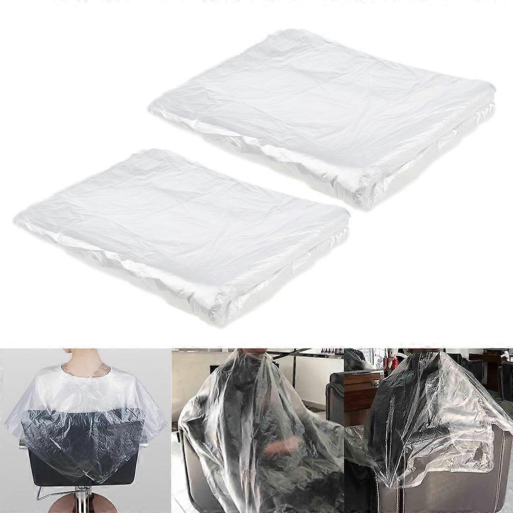100 Pieces Disposable Haircut Cloak Salon Dress Barber Capes Dresses