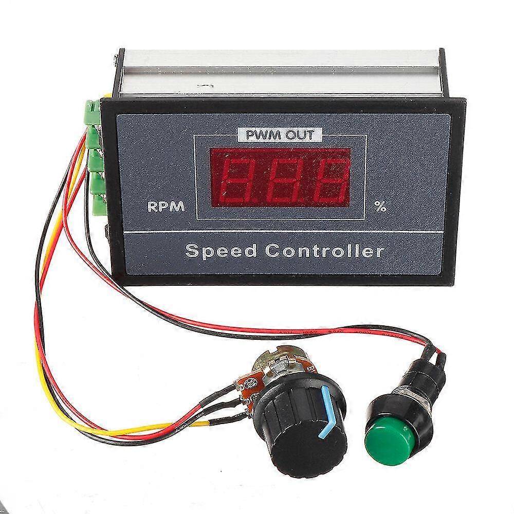 30A Dc 6v 12v 24v 48v Pwm Motor Speed Controller Led Digital Display Adjustable Voltage Regulator With Potentiometer Switch