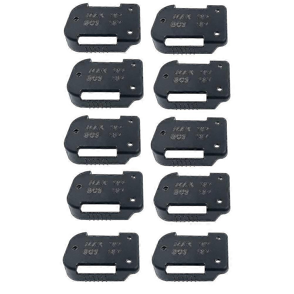 10pcs Tool Battery Holder,cordless Tool Battery Storage Rack Compatible With 18v Battery And 18v