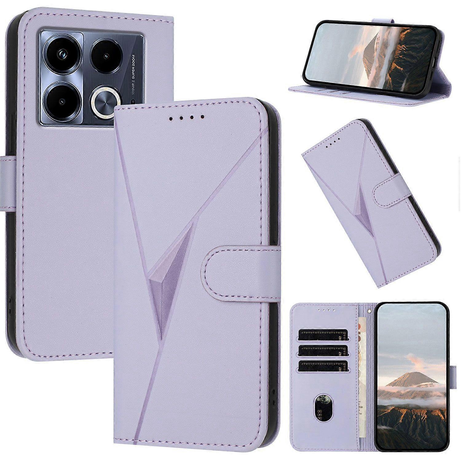 Triangle Pattern PU Case For Infinix Note 40 5G