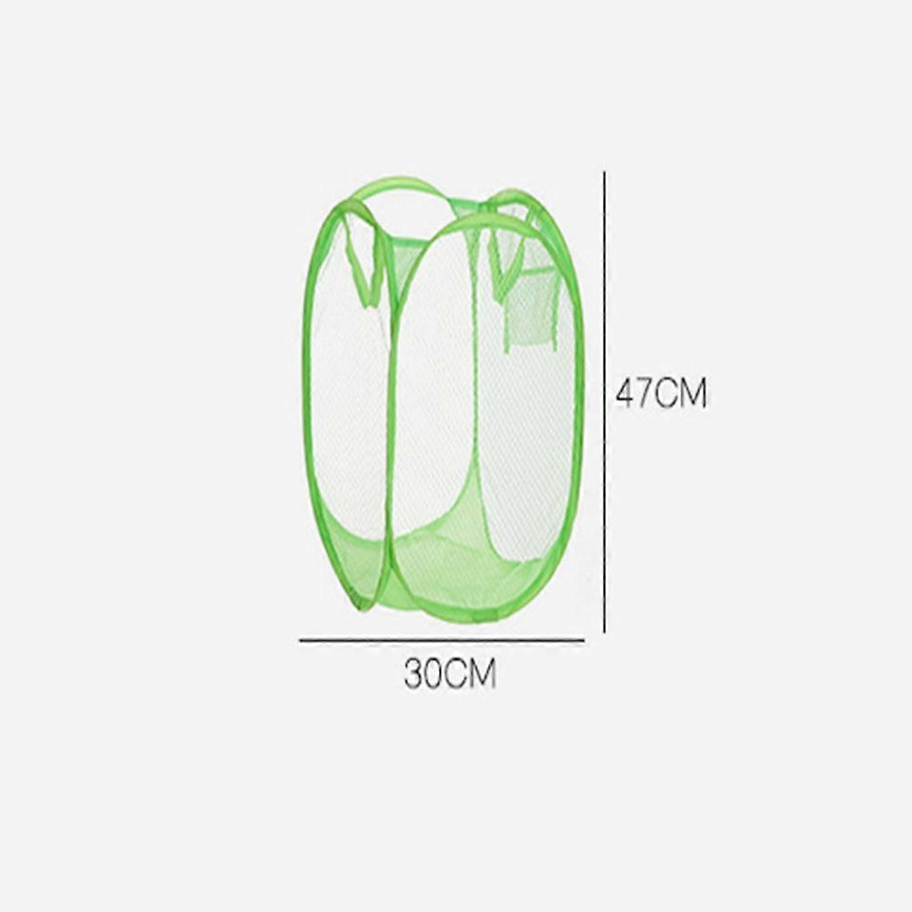 2pc Folded Fine Mesh Color Net Hamper Storage Basket Large Home Storage Basket