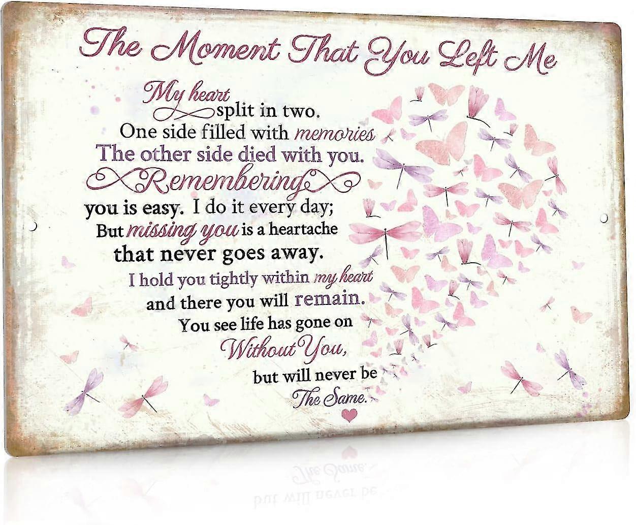 Sinal do pássaro cardinal, ornamentos de Natal, presente da memória da simpatia, 8x12 polegadas OU 12x16 polegadas de alumínio Meta