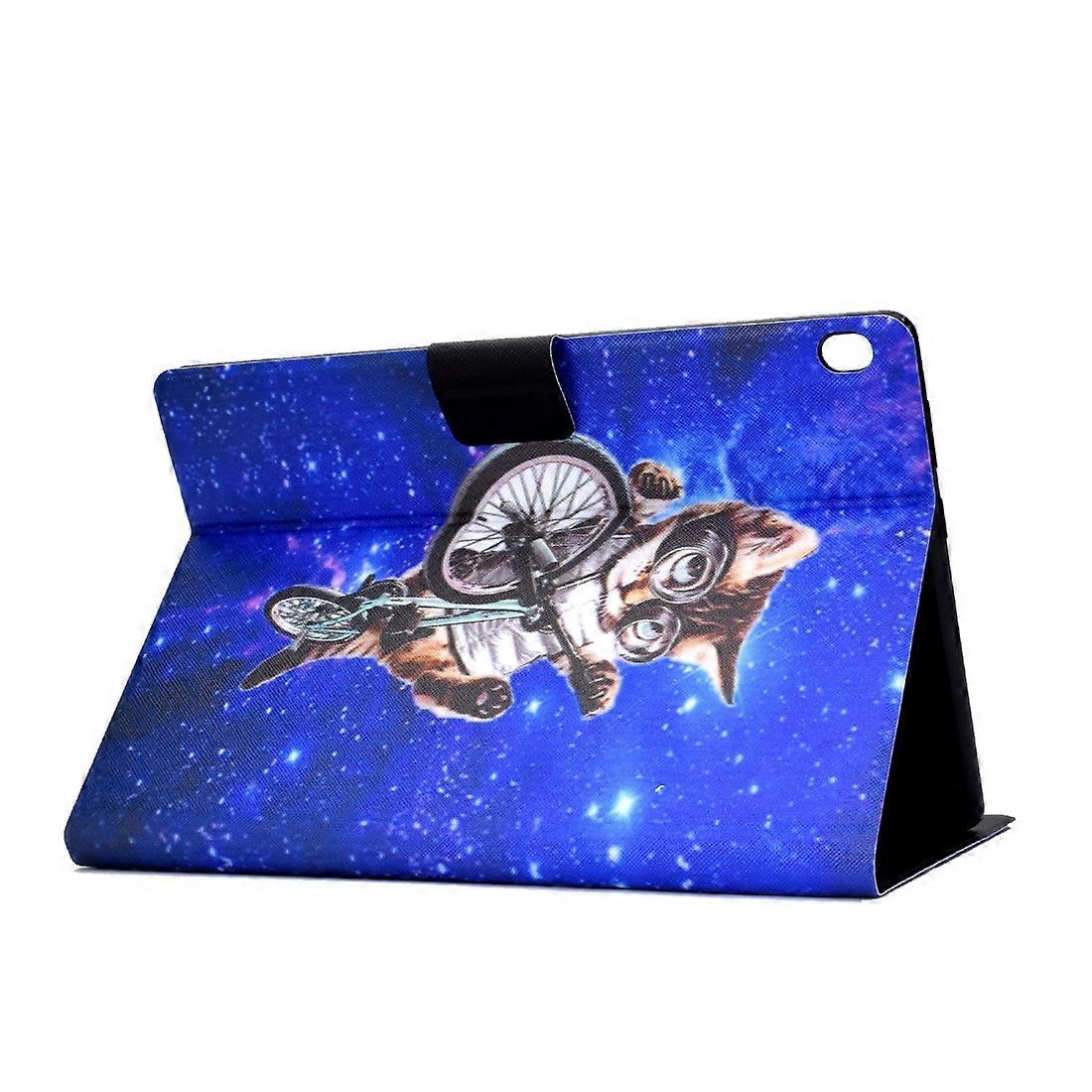 For Lenovo Tab M10 HD Colored Pattern Leather Case