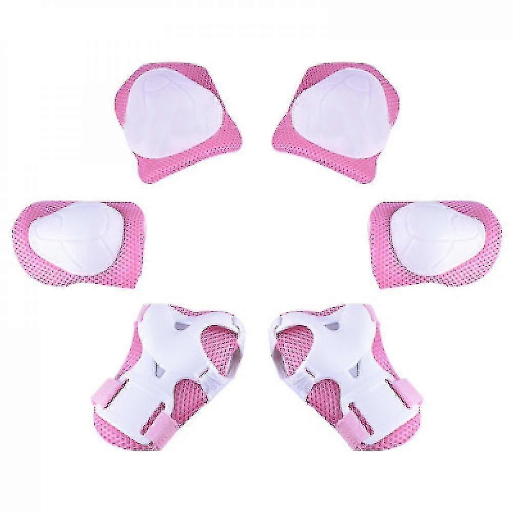 Barn skyddsutrustning set knäskydd för barn (rosa)