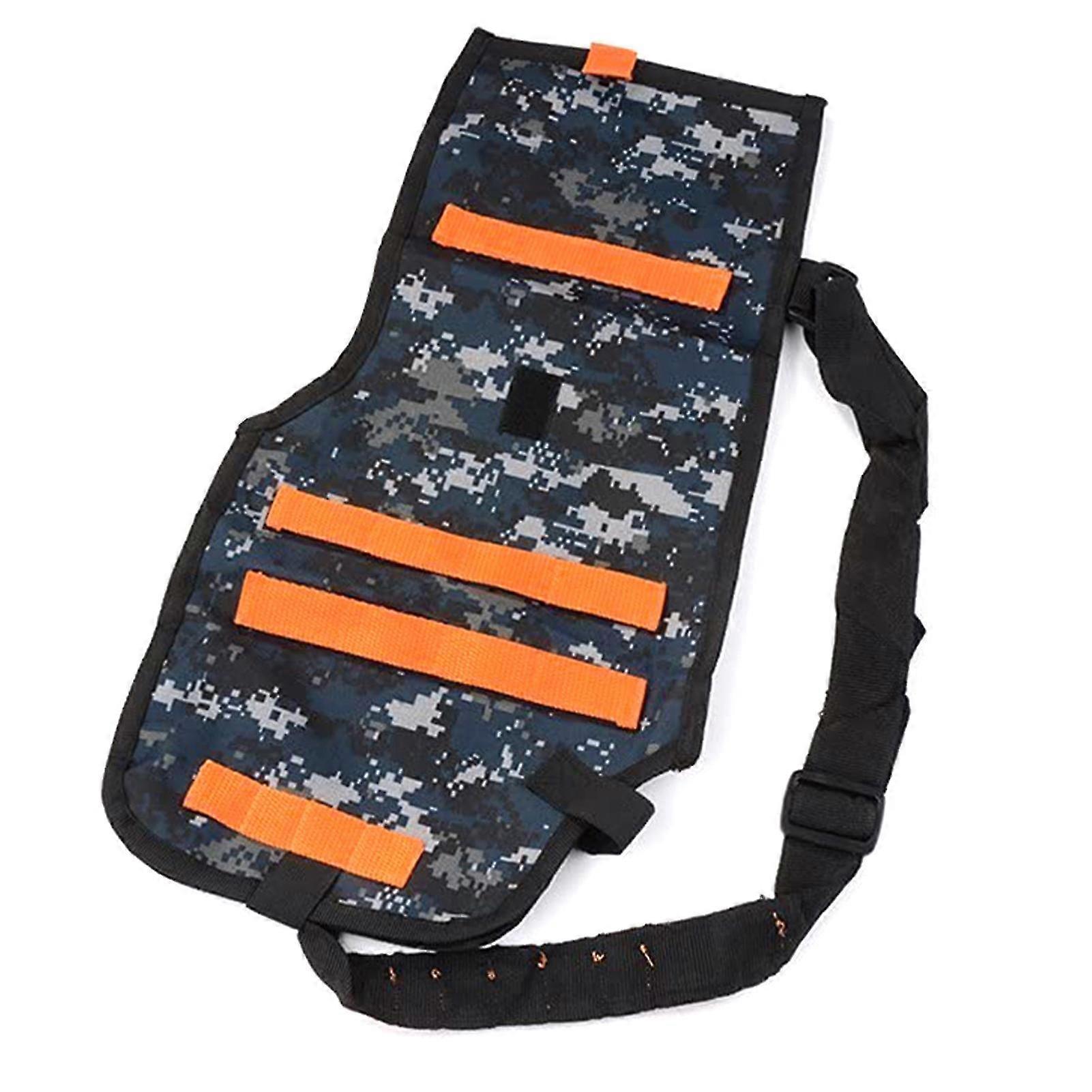Game Toy Gun Bullet Storage Bag with Adjustable Strap and Back Pocket