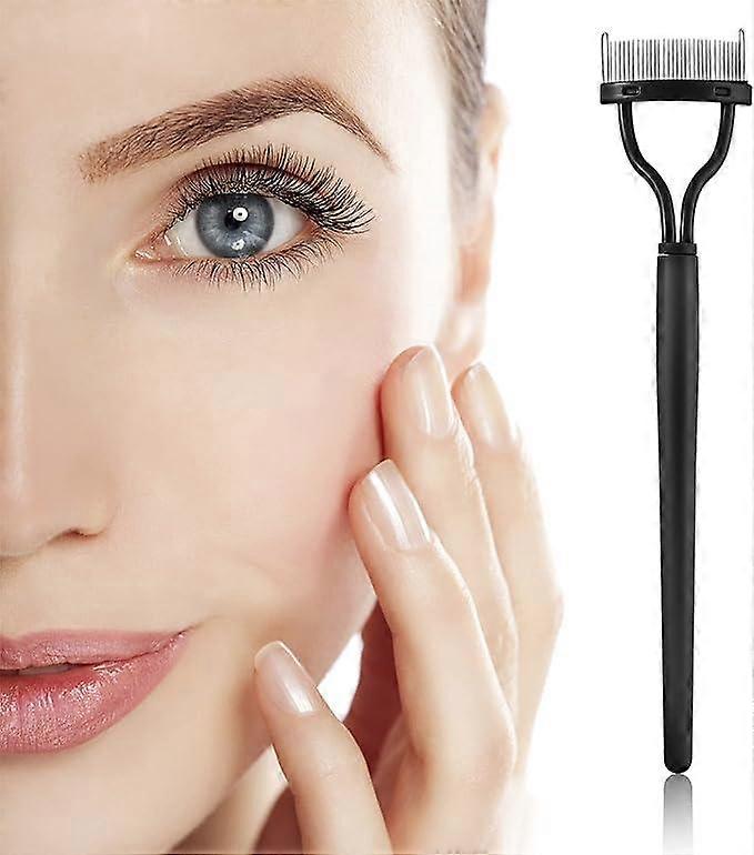 Eyelash Comb Eyelash Separator Tool Eyelash Comb Separator Arc Designed Eyelash Brush Separator With Comb Cover Lash Comb for Eyelash Makeup Brush