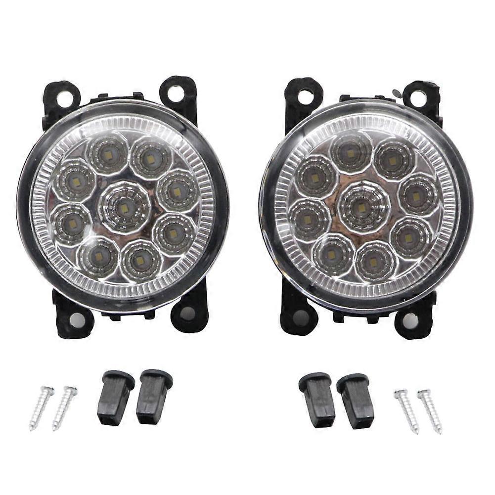 2Pcs LED Fog Light Lamp Replacement For Peugeot Citroen Opel Vauxhall Renault DACIA Porsche Replaces 6710027 1209177 26150EB500