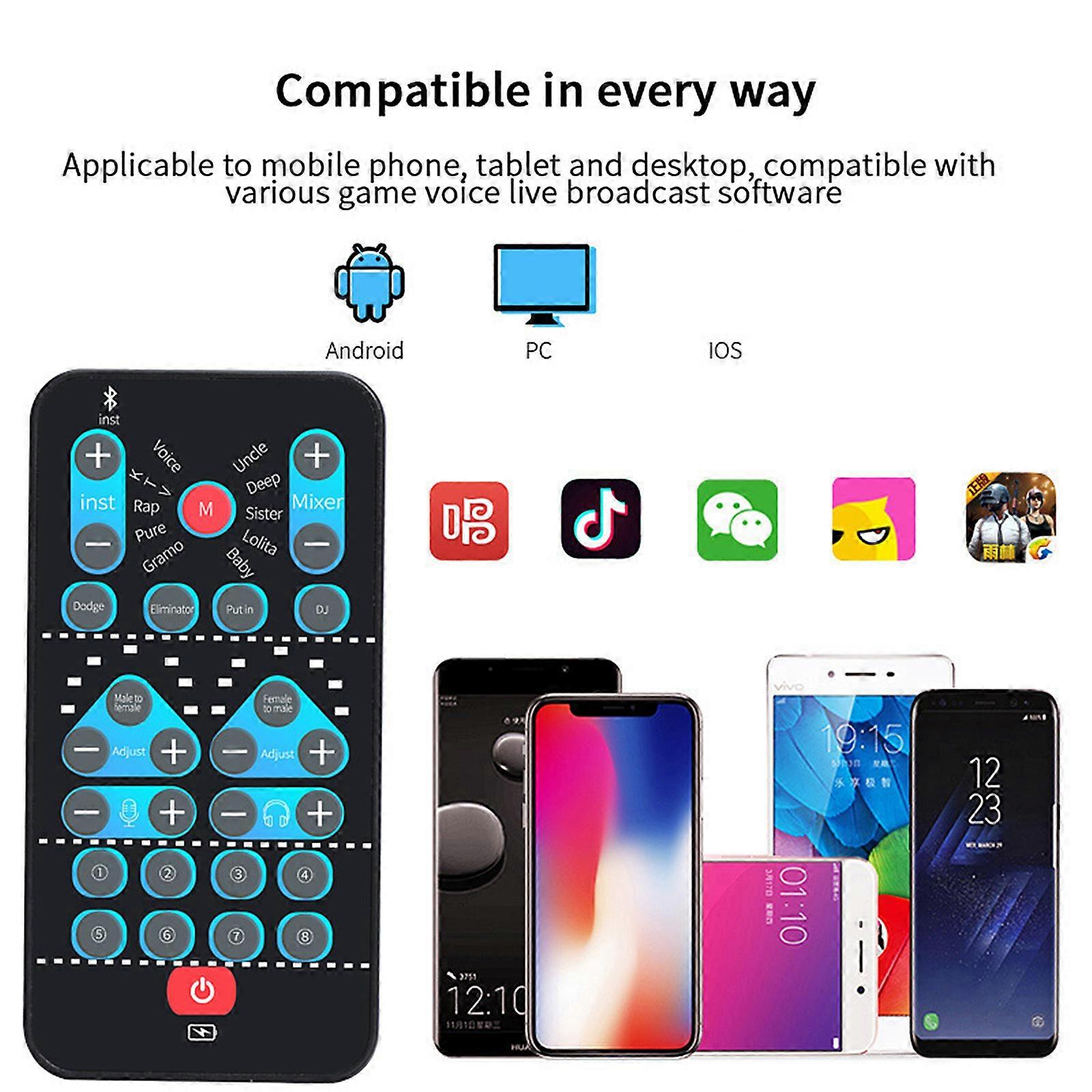 10 Sound Changer Mode Voice Card Clear For Mobile Phone Tablet IPad Game Machine