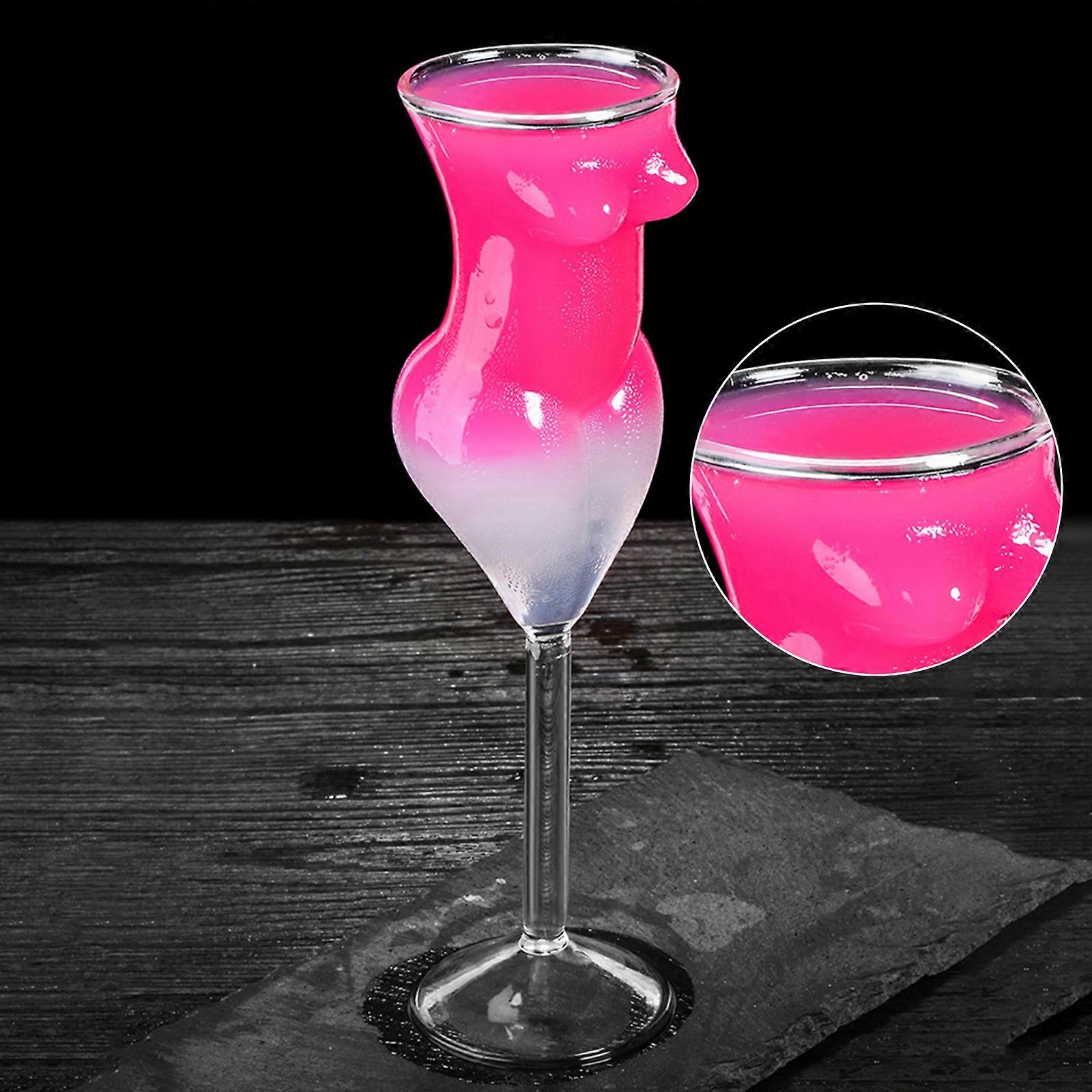 Creative Cocktail Glass Girl Body Shape Glass Cup,100% New