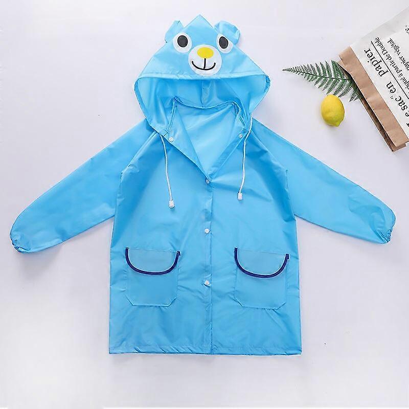 Large Brim Children's Raincoat for Girls and Primary School Students Full Body Waterproof Big Children's Raincoat with Schoolbag Rain Suits