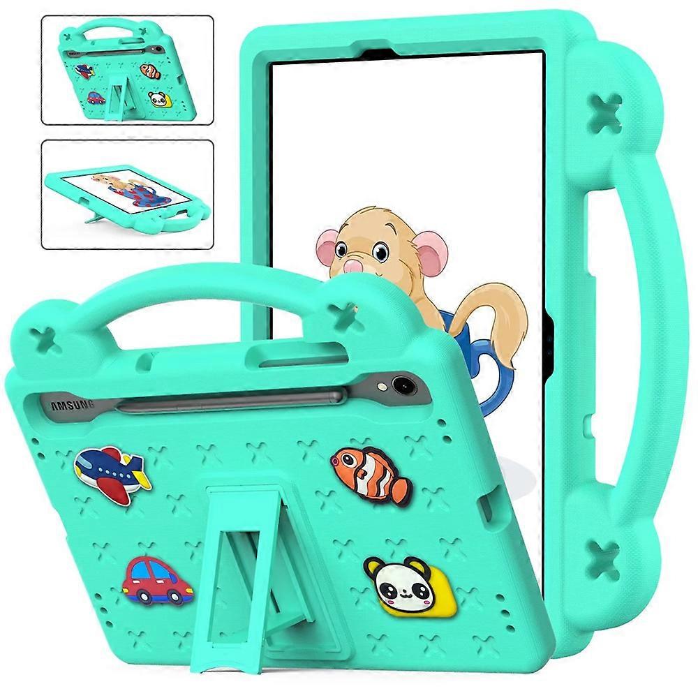 Protective case compatible with Samsung Galaxy Tab S9- 11"( 2023) X710/X716B/X718U, DIY children's shockproof protective case with handle and stand